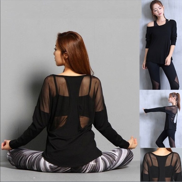 🌸LAST ONE🌸 - Mesh Long Sleeve Workout Top - Picture 3 of 8